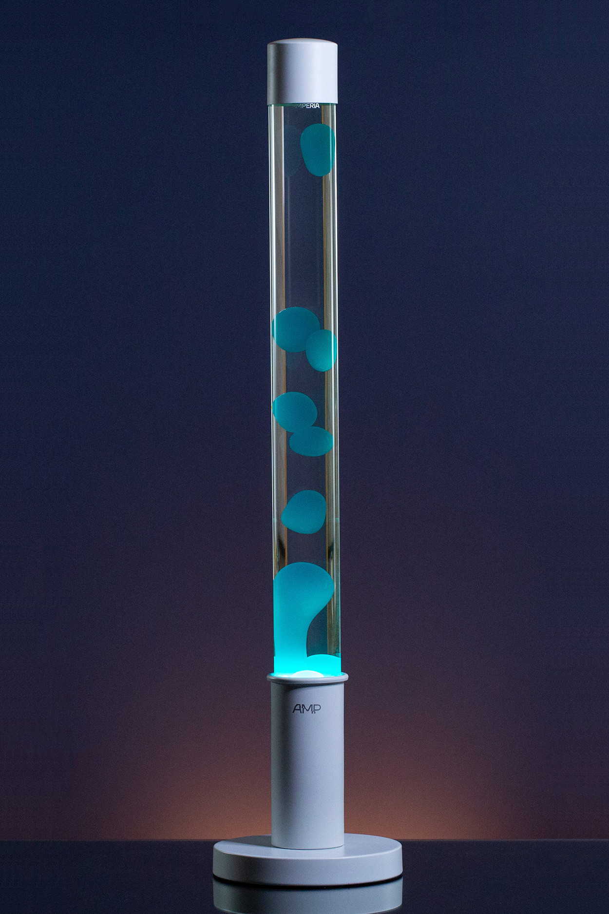  Лава лампа Amperia Falcon Бирюзовая/Прозрачная (76 см .
