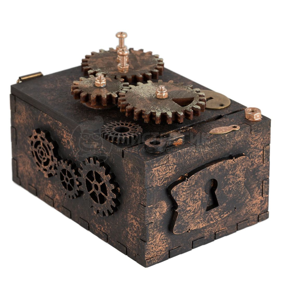 Шкатулка с секретом Gearbox - фото
