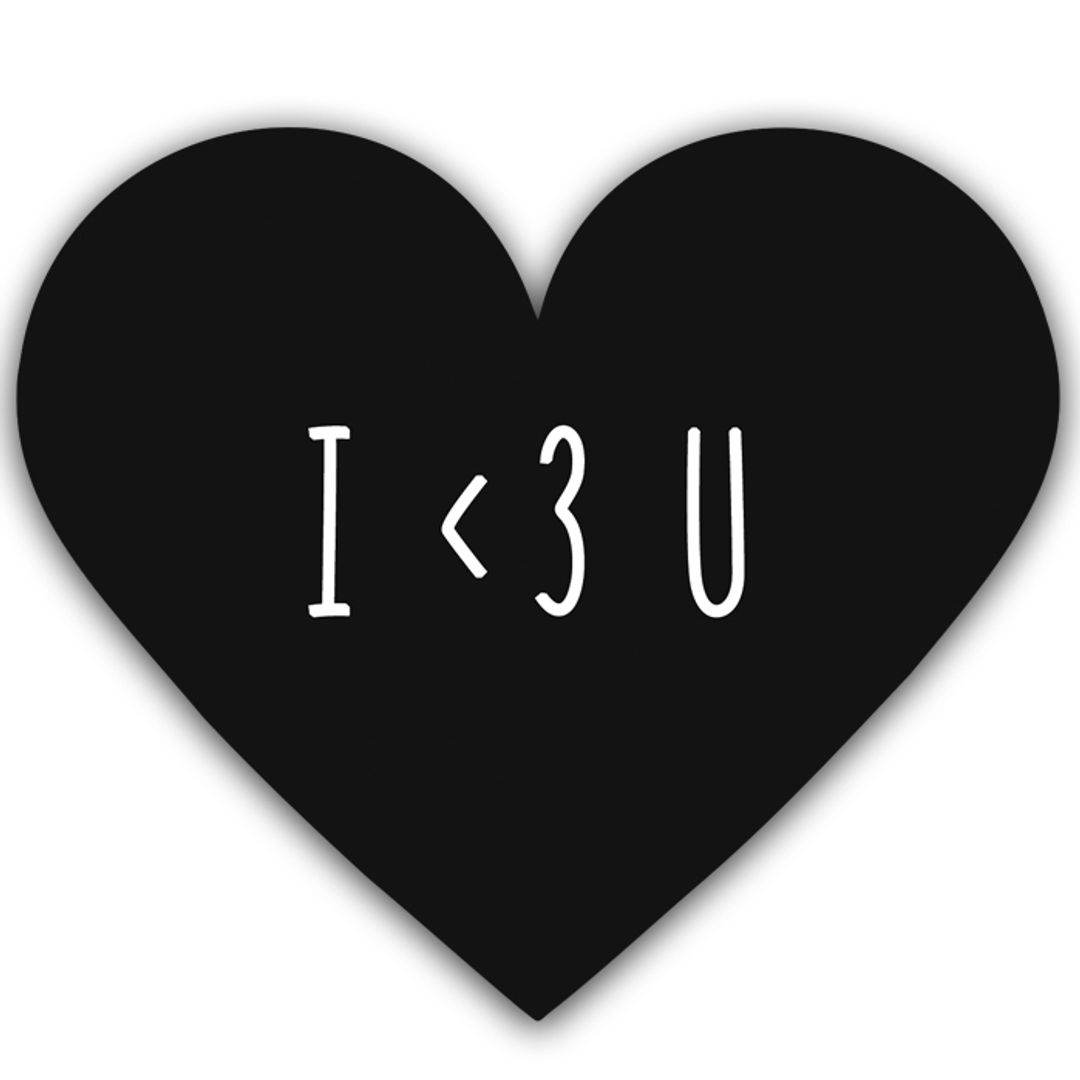 Валентинка I love U - фото