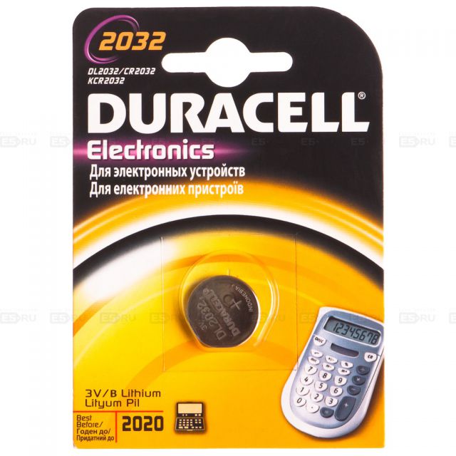 Батарейка Duracell CR2032 - фото