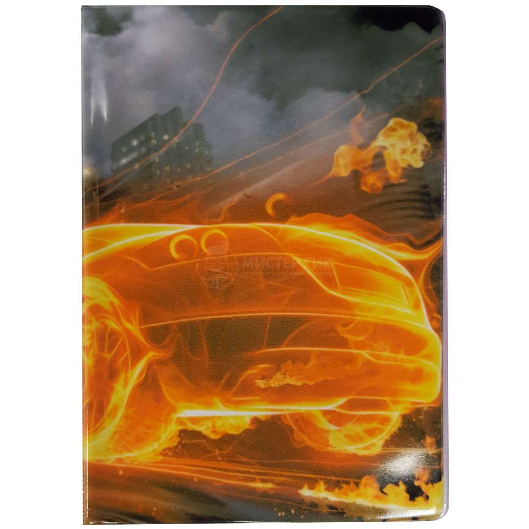 Обложка для паспорта Огненная машина - фото