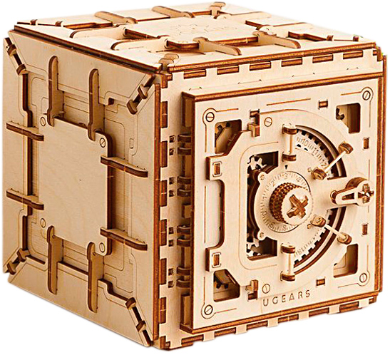 Конструктор сейф. 3d-пазл UGEARS «сейф». 3d-пазл UGEARS сейф (safe). Конструктор Югирс сейф. Конструктор UGEARS сейф.