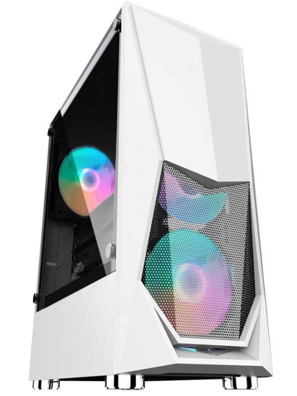 Корпус 1stPlayer DK-3 ATX Tempered Glass White DK-3-WH-3G6 - фото