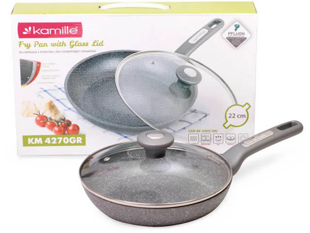Сковорода Kamille 22cm KM-4270GR - фото