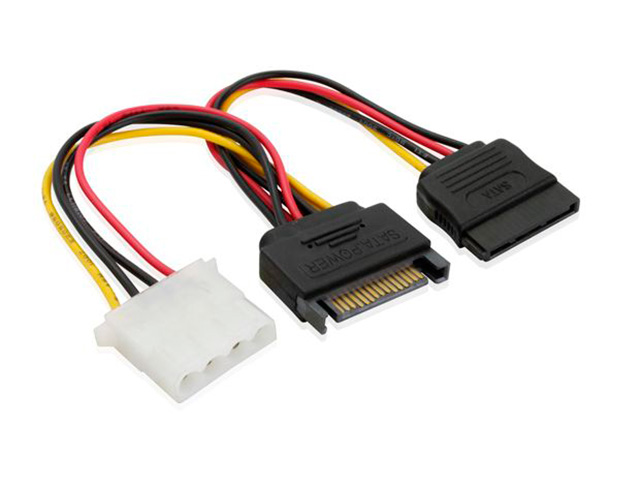 Аксессуар GCR SATA 15pin / MOLEX 4pin / SATA 15pin GC-ST216 - фото