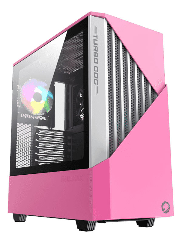 Корпус GameMax Contac COC MFG.T806 без БП Pink - фото