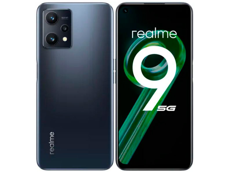Сотовый телефон Realme 9 5G 4/128Gb Black - фото