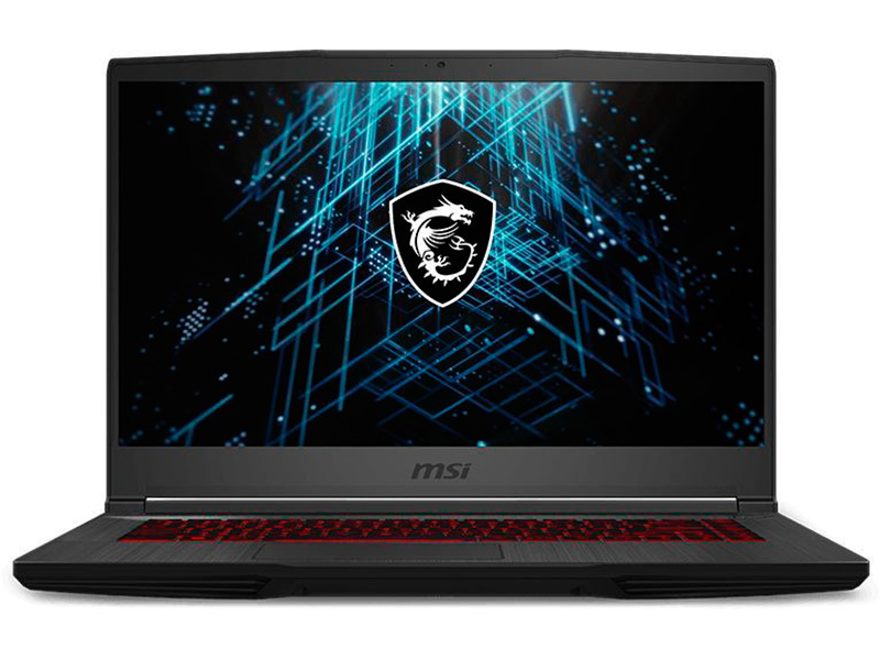 Ноутбук MSI GF63 Thin 11UC-225XRU 9S7-16R612-225 (Intel Core i7-11800H 2.3GHz/16384Mb/512Gb SSD/nVidia GeForce RTX 3050 4096Mb/Wi-Fi/Cam/15.6/1920x1080/DOS) - фото