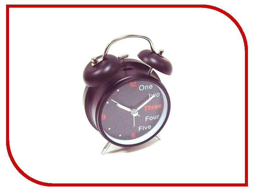 Часы Эврика Будильник D-11.6cm One, Two, Three Black 91862 6186356 ...