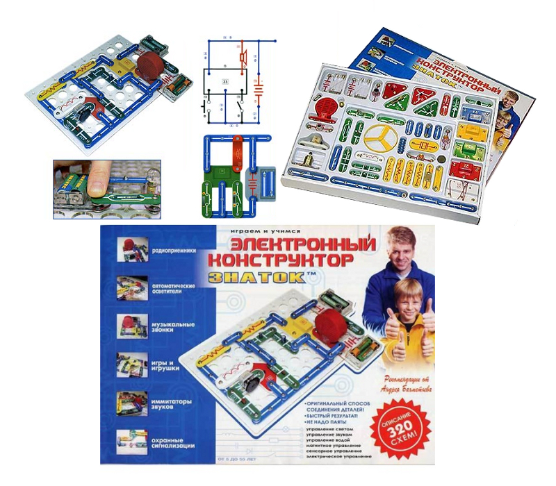 Электронный конструктор знаток 320 схем описание