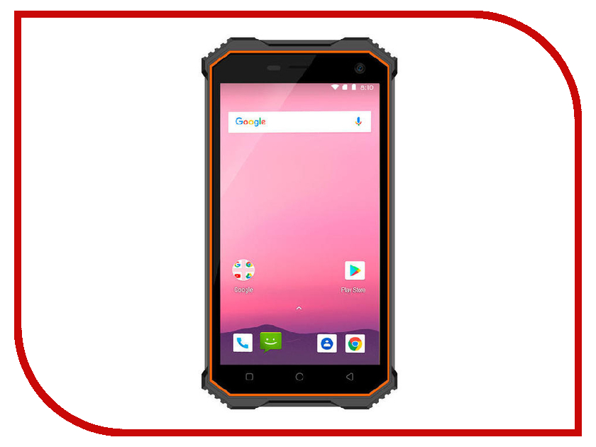 Сотовый телефон Ginzzu RS8502 Black-Orange - фото