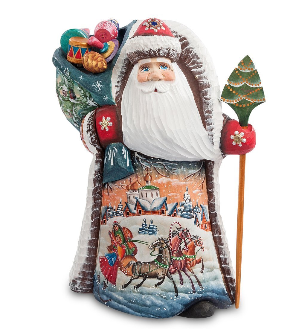 Фигурка Дед Мороз с подарками - фото