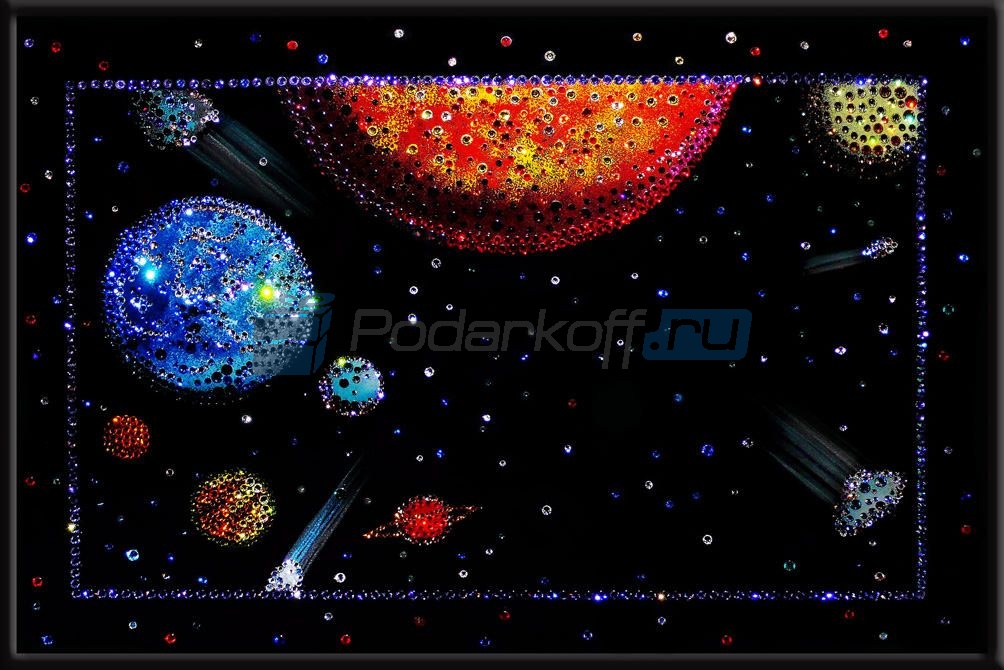 Картина с кристаллами Swarovski Вселенная - фото