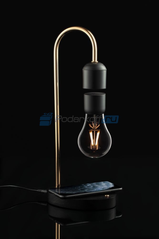 Левитирующая лампа с функцией беспроводной зарядки LeviStation - фото