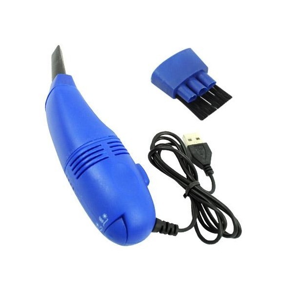Мини USB пылесос для чистки клавиатуры (Синий) 5835465   .